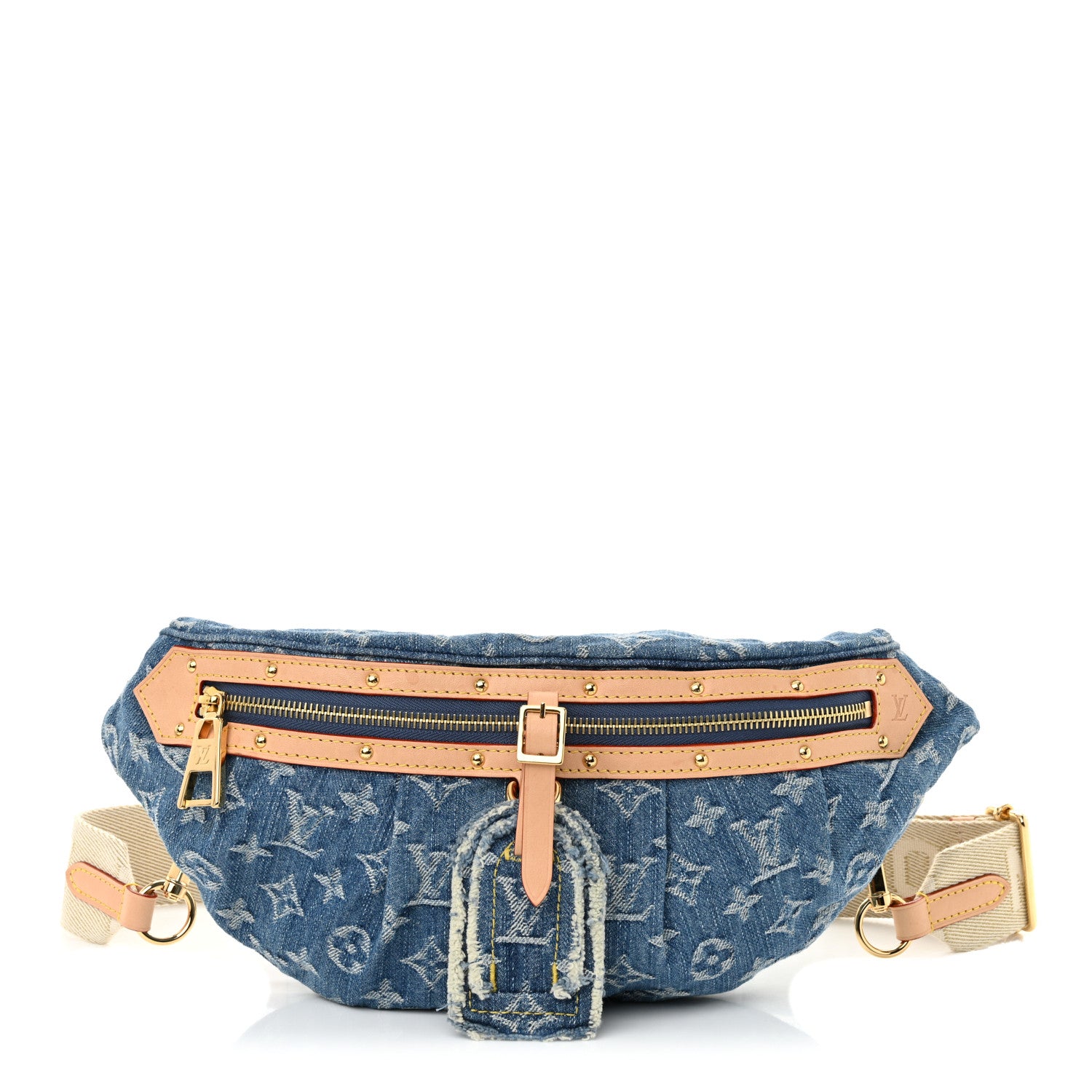 Louis Vuitton Monogram Denim High Rise Bumbag Blue 1 of 9
