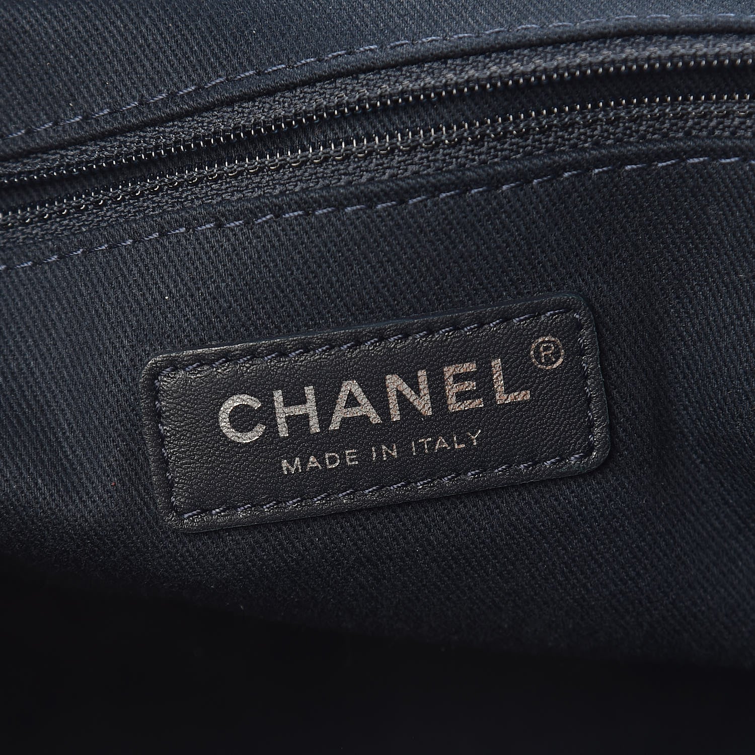 Chanel Canvas Large Deauville Backpack Denim Blue 6 of 14