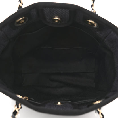 Chanel Lurex Straw Mini Deauville Tote Black 4 of 10