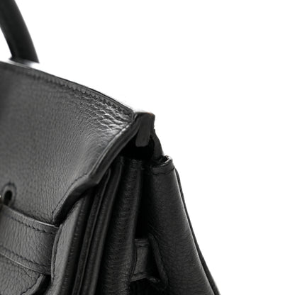 Hermes Taurillon Clemence Birkin 35 Black 11 of 13
