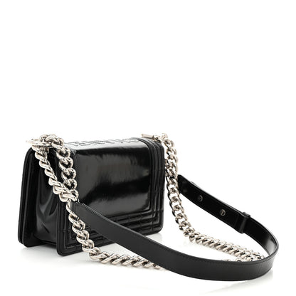 Chanel Glazed Calfskin Small Boy Flap Black 3 of 10