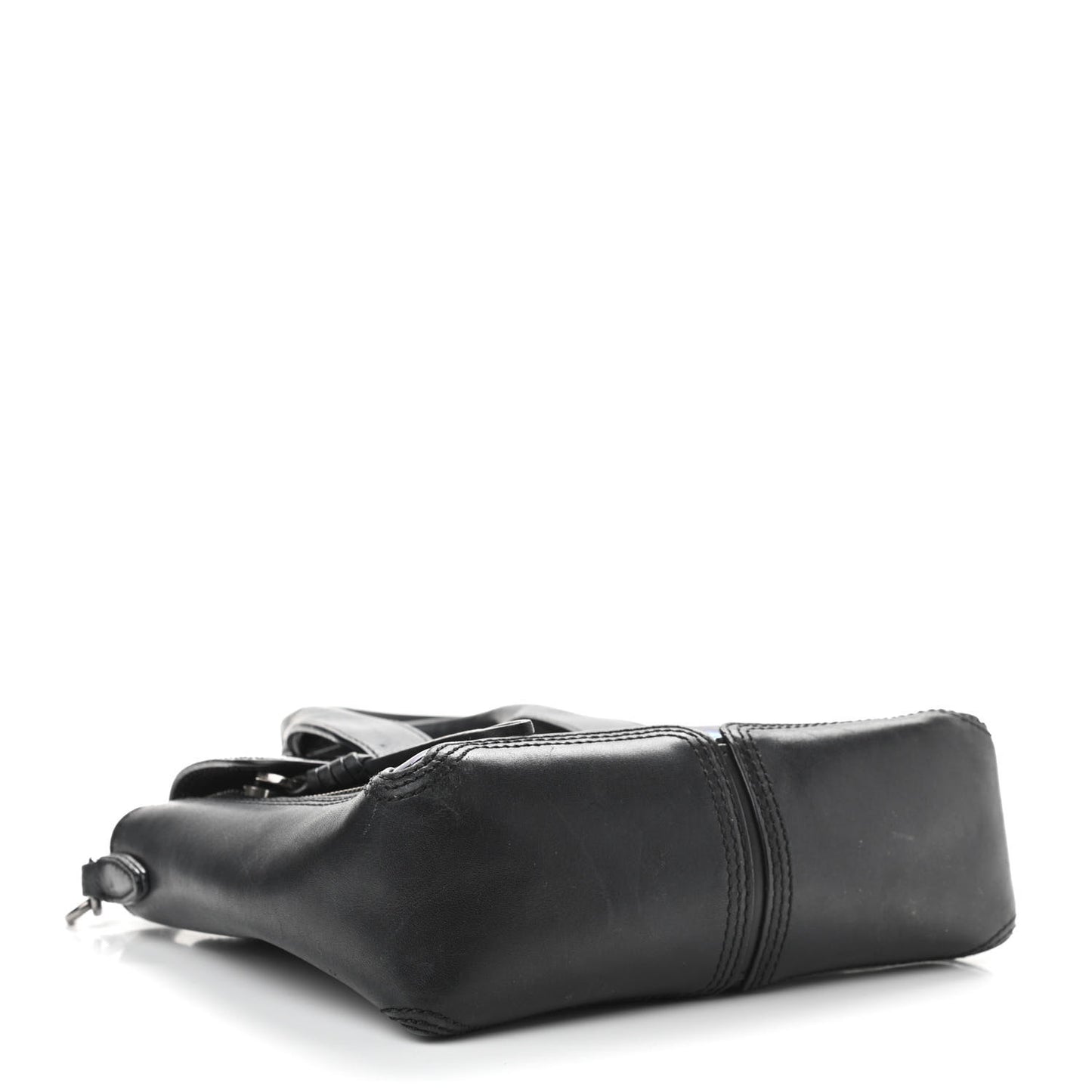 Oil Slick Patent Mini Pashli Satchel Black