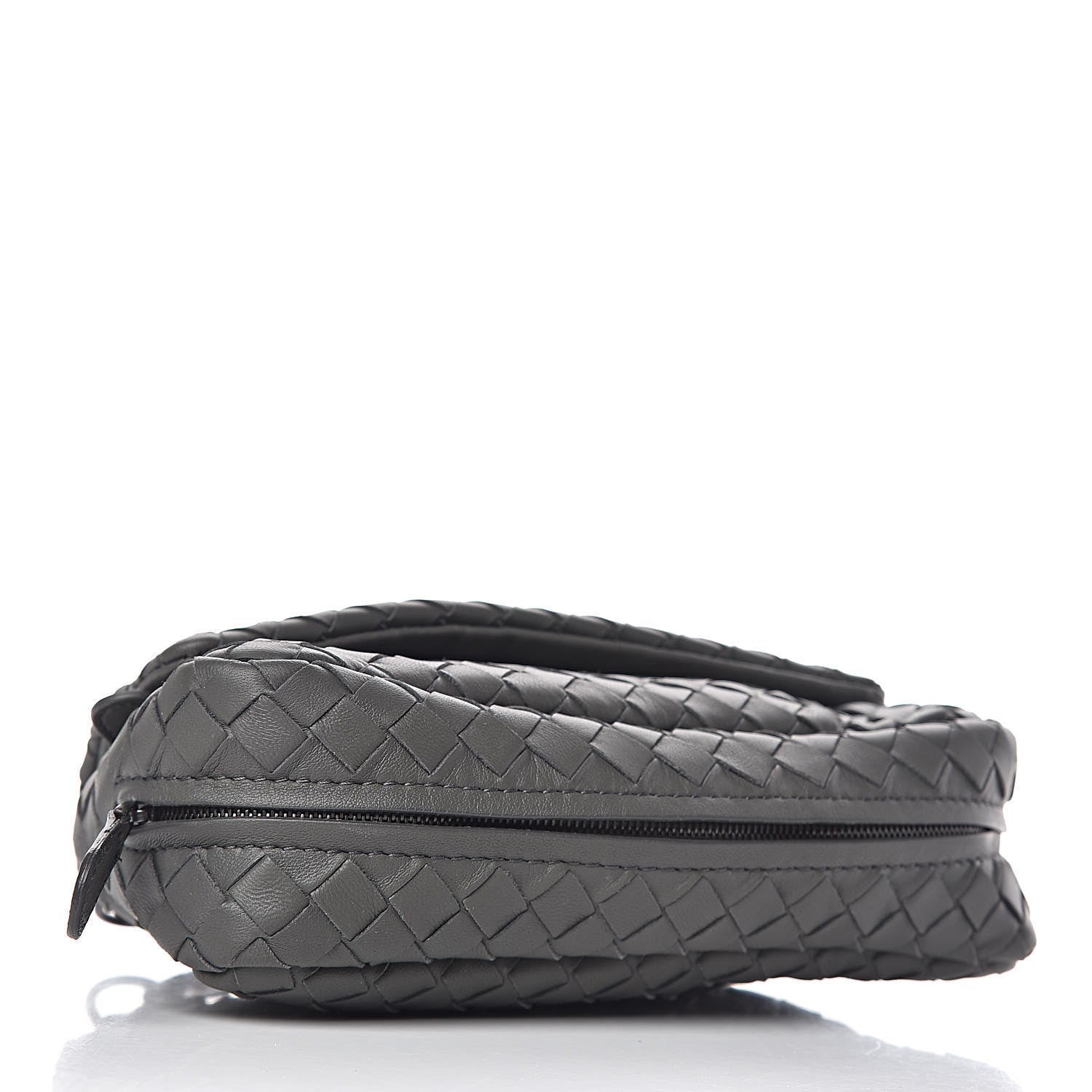 Bottega Veneta Nappa Intrecciato Small Chain Crossbody Light Grey 4 of 11