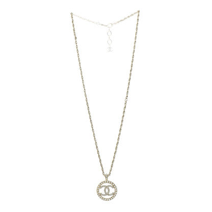 Chanel Pearl CC Round Pendant Necklace Gold 3 of 6