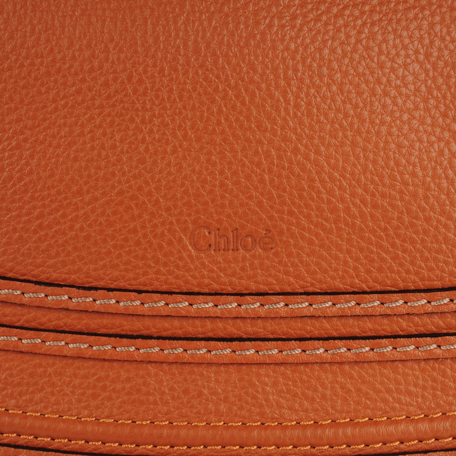 Chloe Calfskin Medium Marcie Satchel Tan 5 of 8
