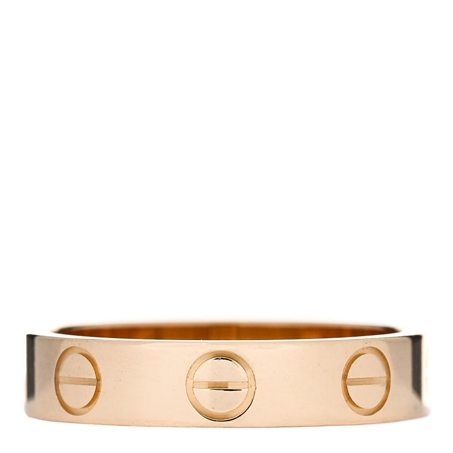 18K Yellow Gold 3.5mm LOVE Wedding Band Ring 47 4