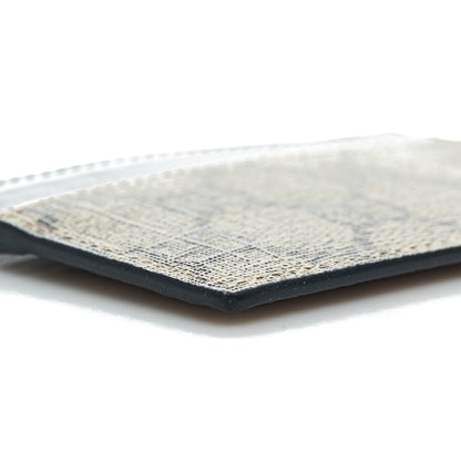 Gucci GG Supreme Monogram Calfskin Card Holder Beige Black 4 of 11