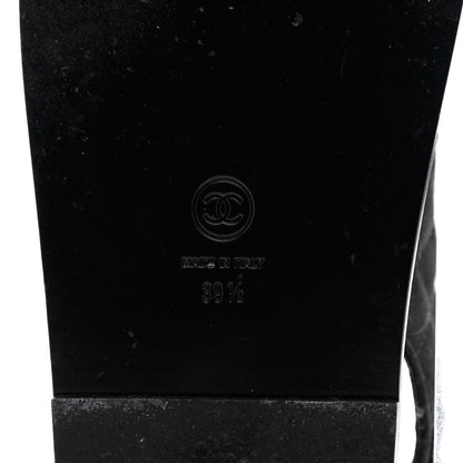 Chanel Mixed Fibers Velcro Dad Sandals 39.5 Black 8 of 15