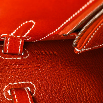 Hermes Box Kelly Sellier 25 Brique 7 of 12