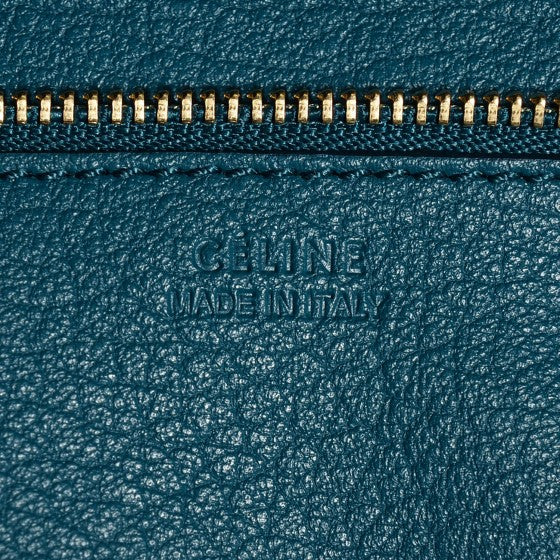 Celine Grained Calfskin Small Tie Knot Tote Denim 6 of 14