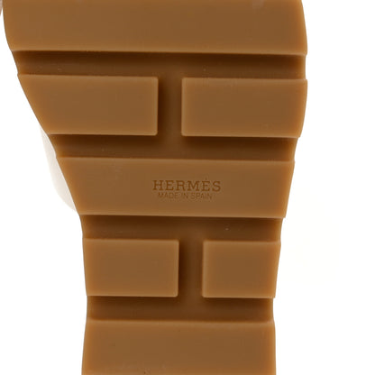 Hermes Calfskin Cork Eze 30 Sandals 41 White 8 of 10
