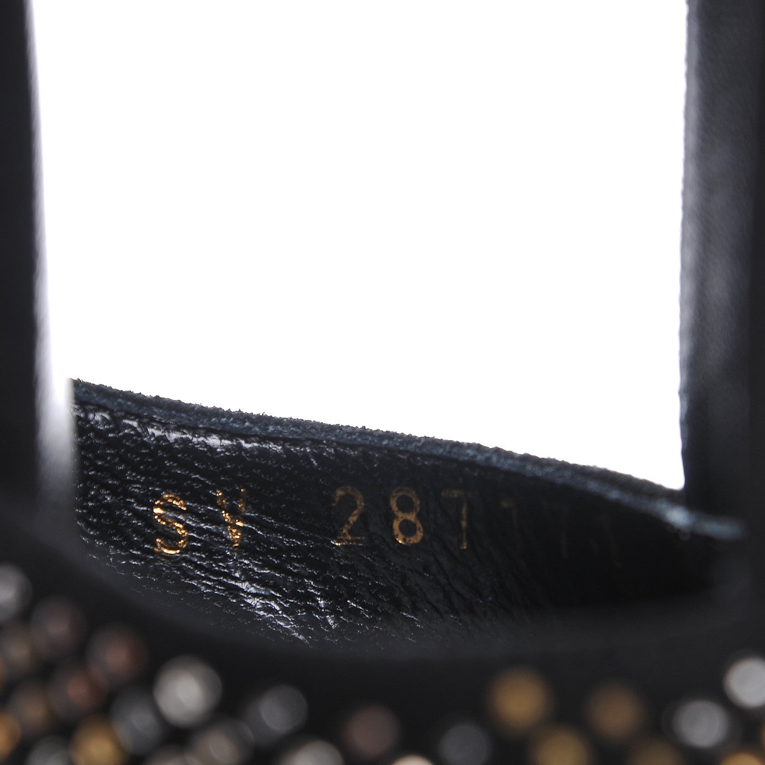 Saint Laurent Suede Studded Tribute 105 Platform Sandals 34.5 Black 8 of 8