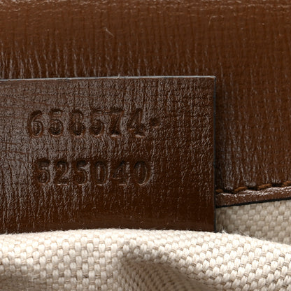 Gucci GG Supreme Monogram Web Mini Horsebit 1955 Shoulder Bag Beige Brown Sugar 7 of 11