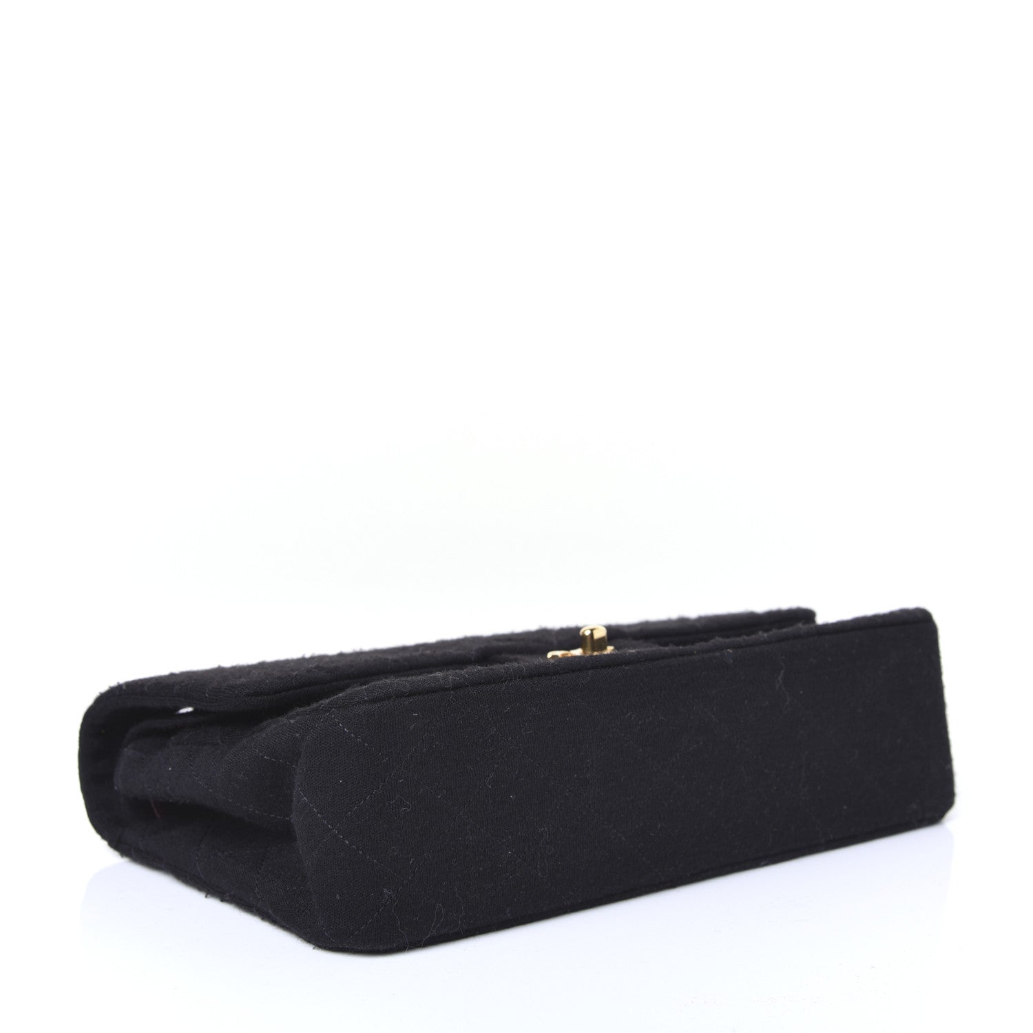 Chanel Jersey Quilted Medium Double Flap Black 4 of 19