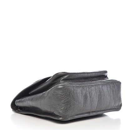 Saint Laurent Crinkled Calfskin Matelasse Monogram Medium Niki Chain Satchel Fog 4 of 12
