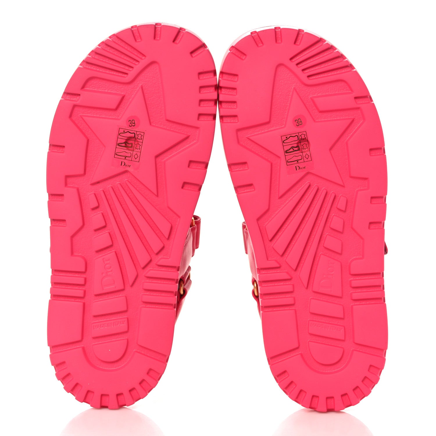 Christian Dior Lambskin Dioract 10mm Sandals 39 Raspberry 5 of 10