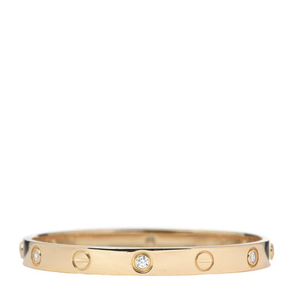 Cartier 18K Yellow Gold 6 Diamond LOVE Bracelet 16 1 of 5