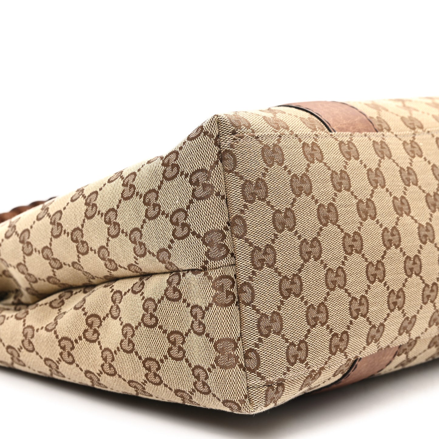 Monogram Medium Bamboo Bar Tote Brown