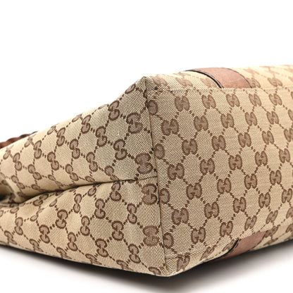 Gucci Monogram Medium Bamboo Bar Tote Brown 9 of 10