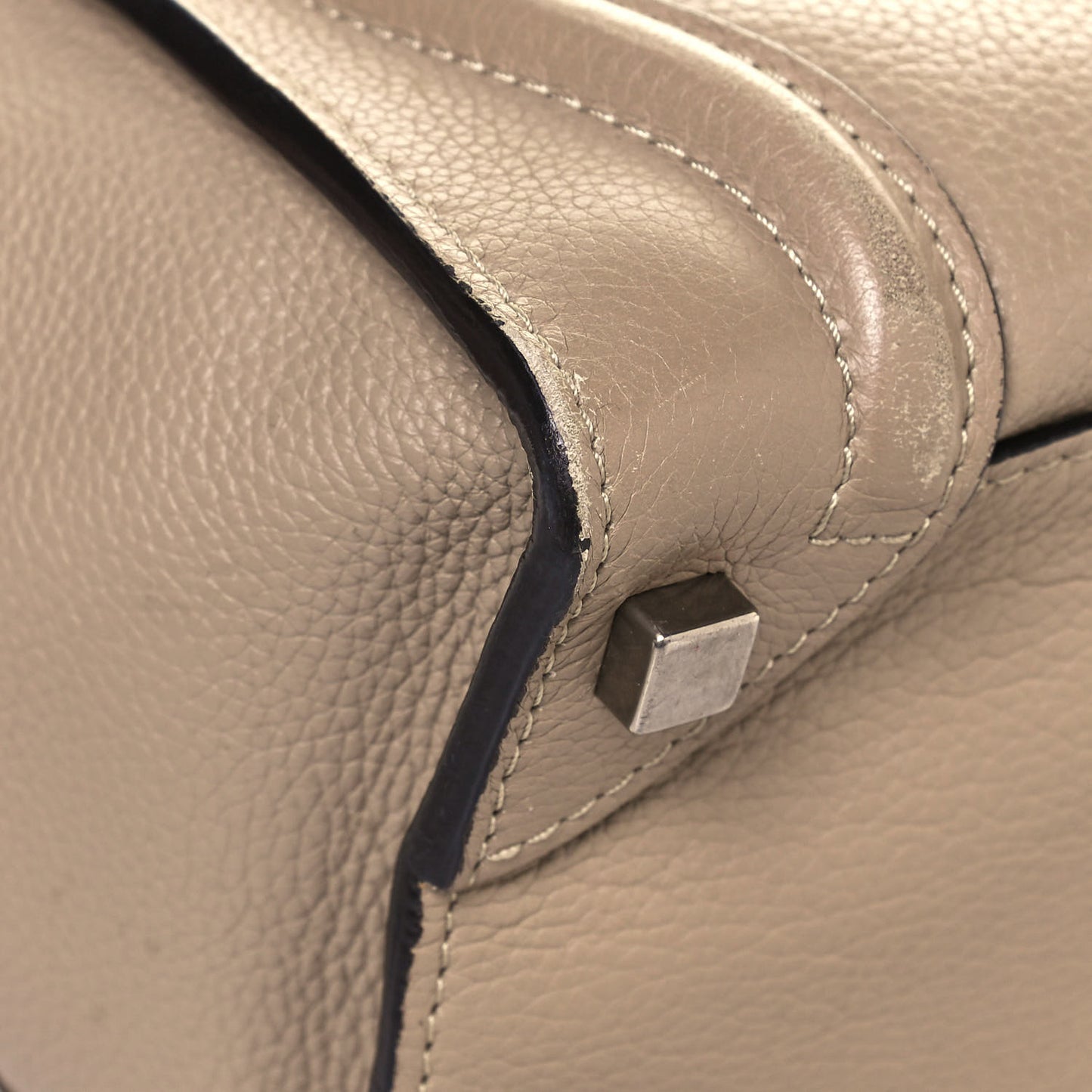 Pebbled Calfskin Micro Luggage Dune