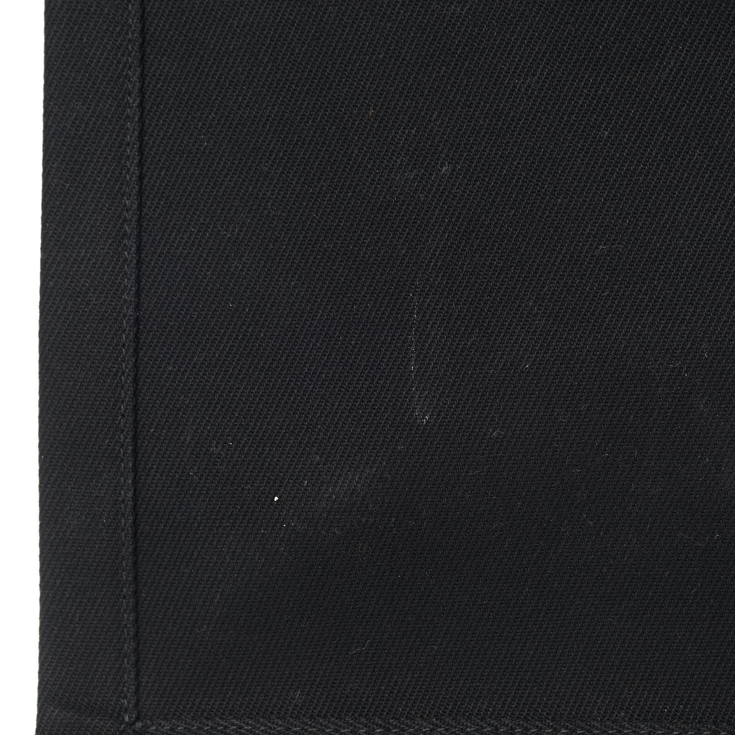 Linen Calfskin Rive Gauche Tote Black