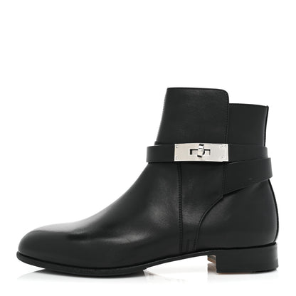 Hermes Calfskin Neo Low Boots 36 Black 1 of 9