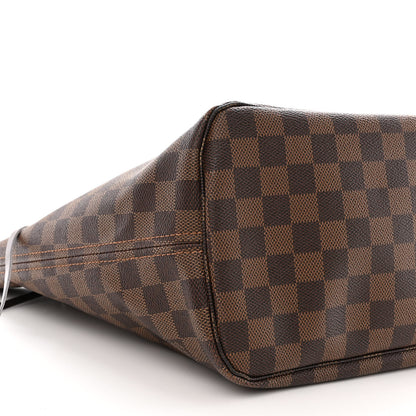 Louis Vuitton Damier Ebene Neo Neverfull MM Rose Ballerine 10 of 11