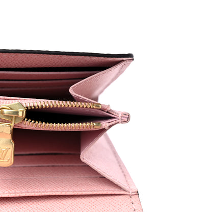 Louis Vuitton Damier Ebene Sarah Wallet NM Rose Ballerine 11 of 12
