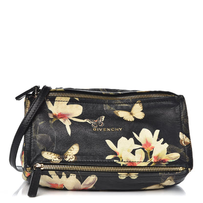 Givenchy Lambskin Magnolia and Moth Print Mini Pandora Black 1 of 7