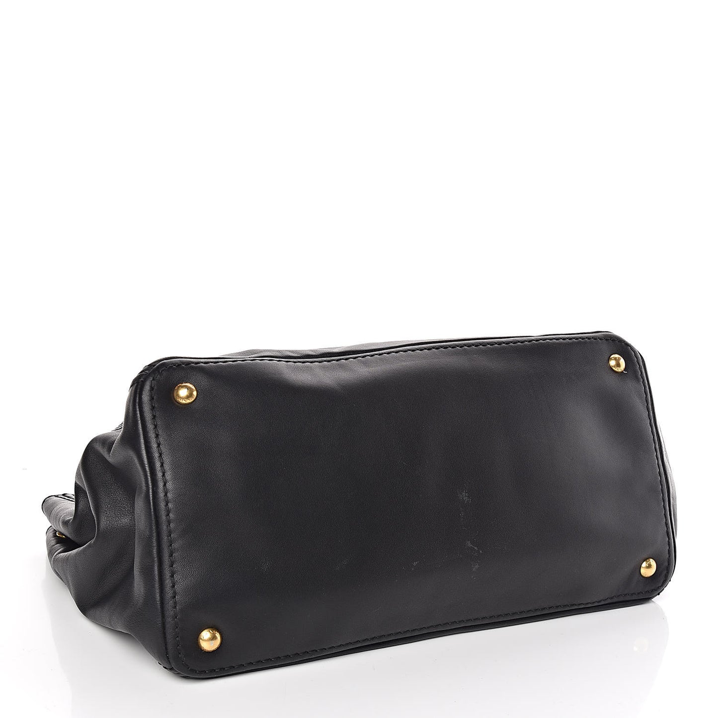 Soft Calf Shopping Tote Black