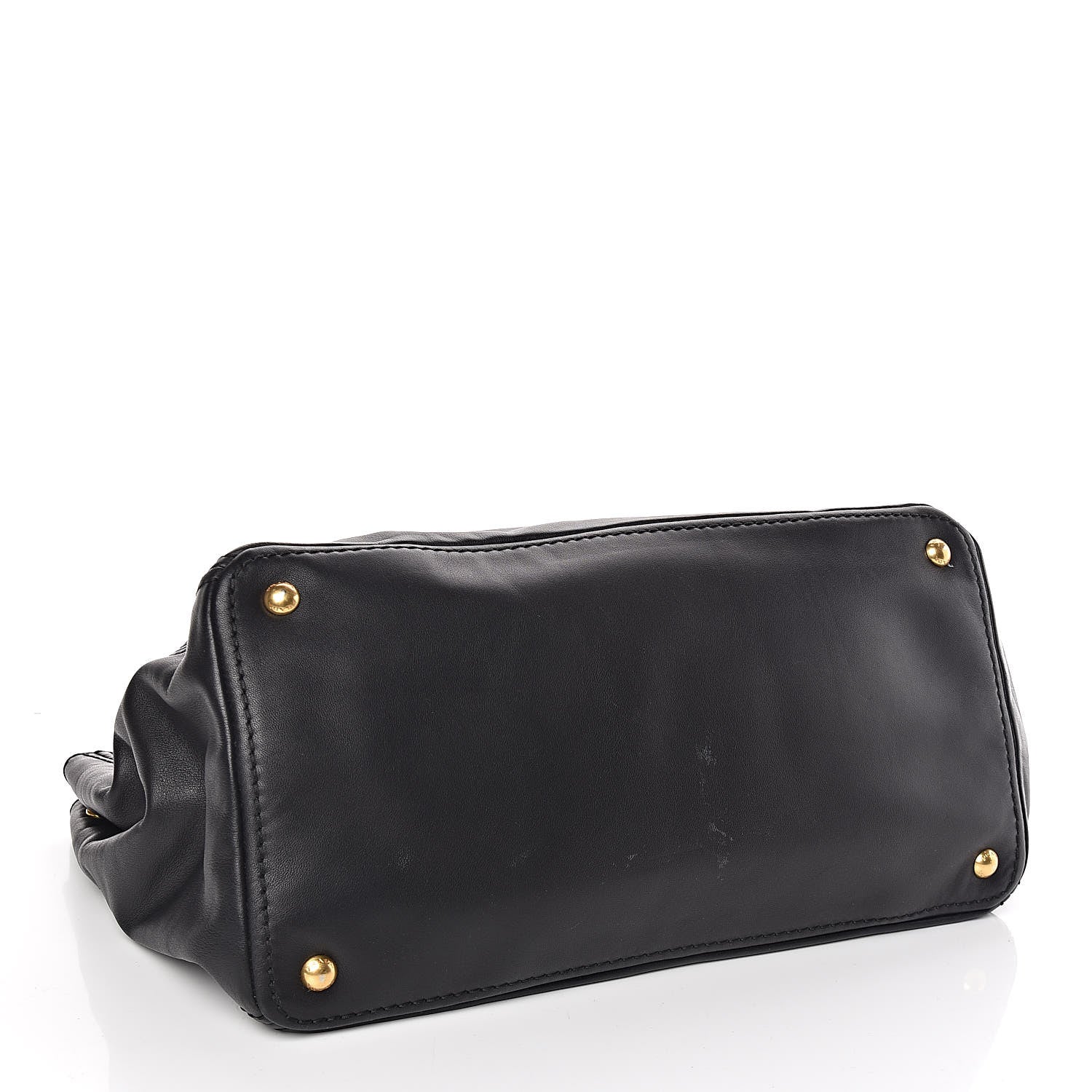 Prada Soft Calf Shopping Tote Black 5 of 10