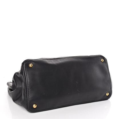 Prada Soft Calf Shopping Tote Black 5 of 10