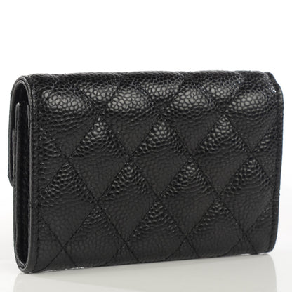 Chanel Caviar Quilted Coin Purse Black 3 of 9