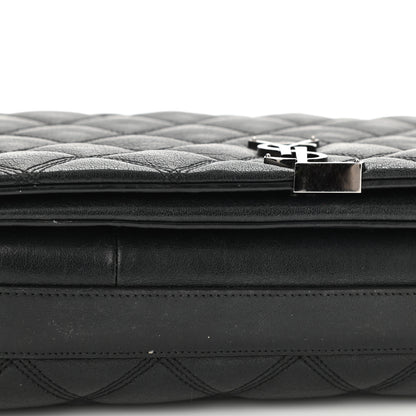 Saint Laurent Lambskin Quilted Mini Becky Chain Bag Black 12 of 12