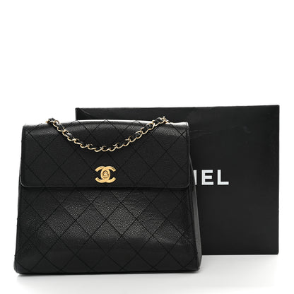 Chanel Caviar Quilted Medium Single Flap Black 12 of 12