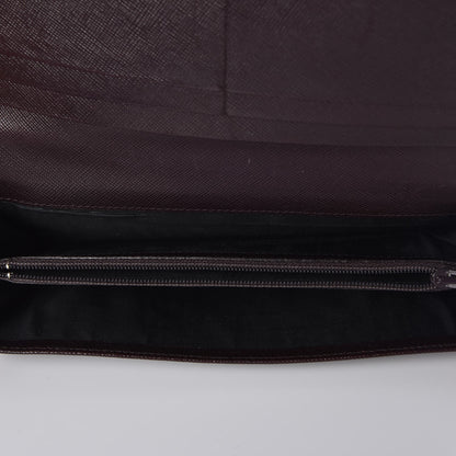 Prada Tessuto Nylon Continental Flap Wallet Ebano 5 of 8