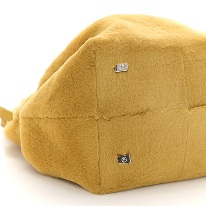 The Row Mink Fur Small Double Circle Bag Yellow 8 of 10