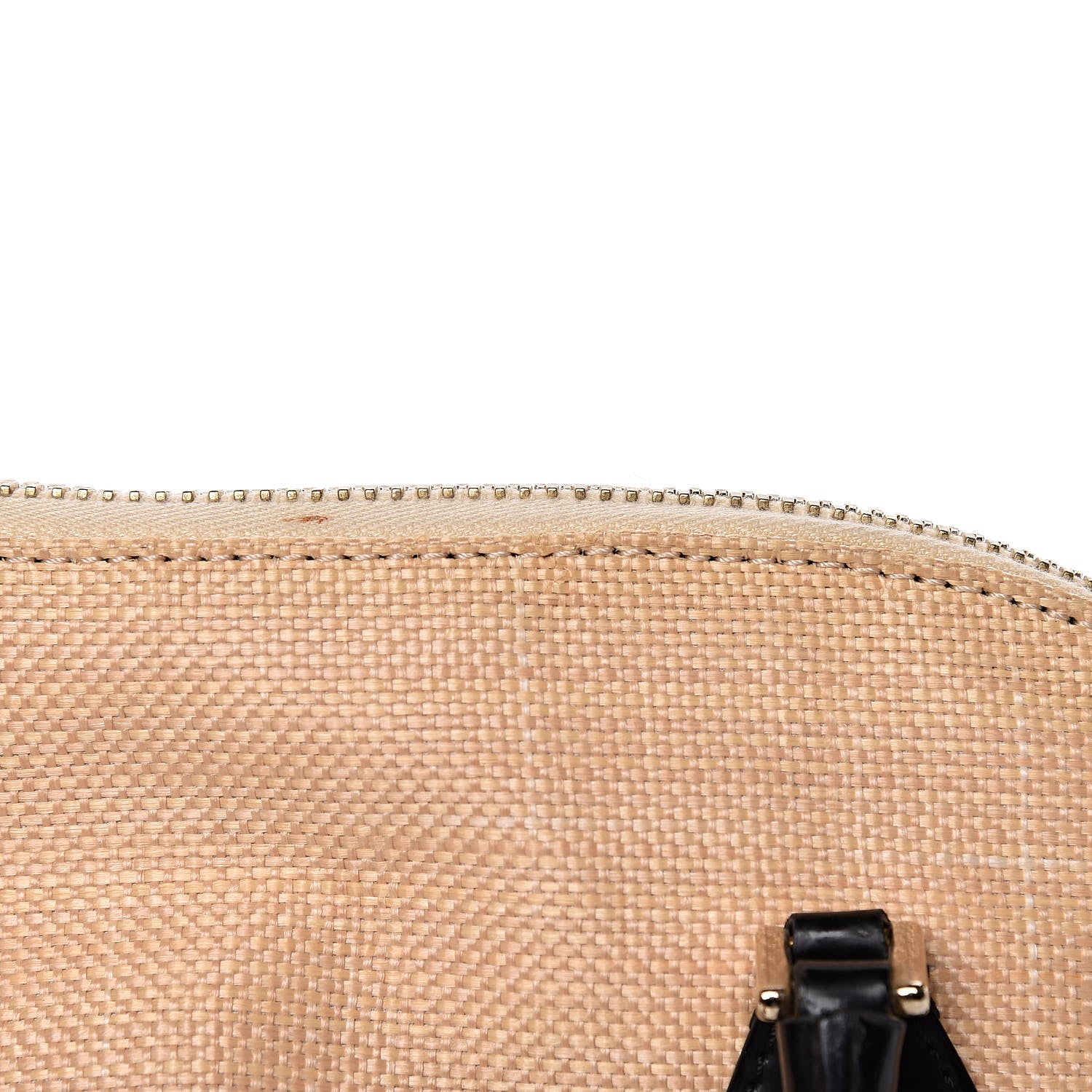 Valentino Garavani Straw Lace Bow Dome Tote Black 11 of 13