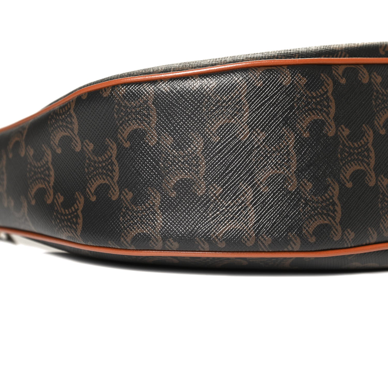 Celine Triomphe Canvas Calfskin Ava Shoulder Bag Tan 17 of 21