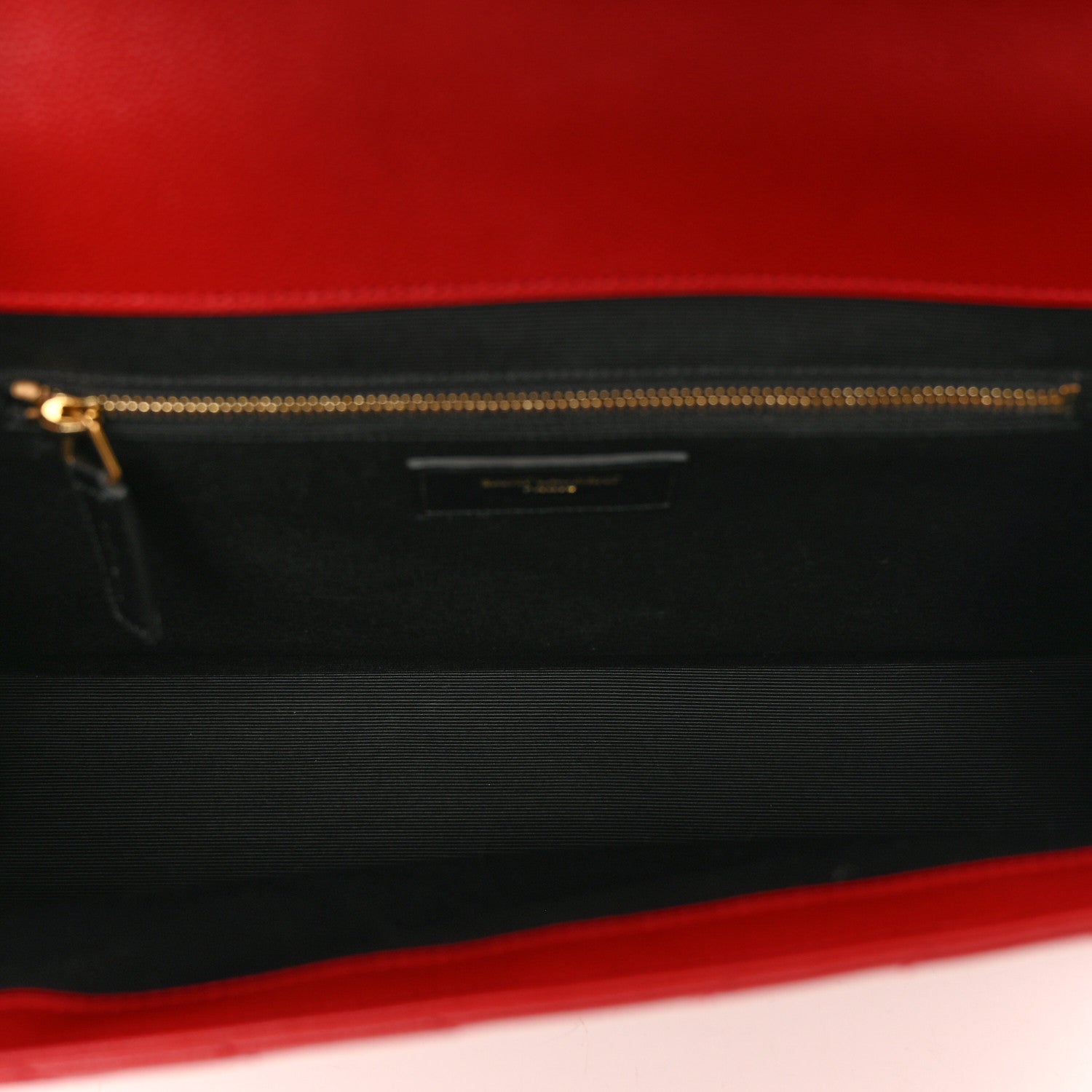 Saint Laurent Grain De Poudre Matelasse Chevron Large Monogram Satchel Lipstick Red 6 of 10