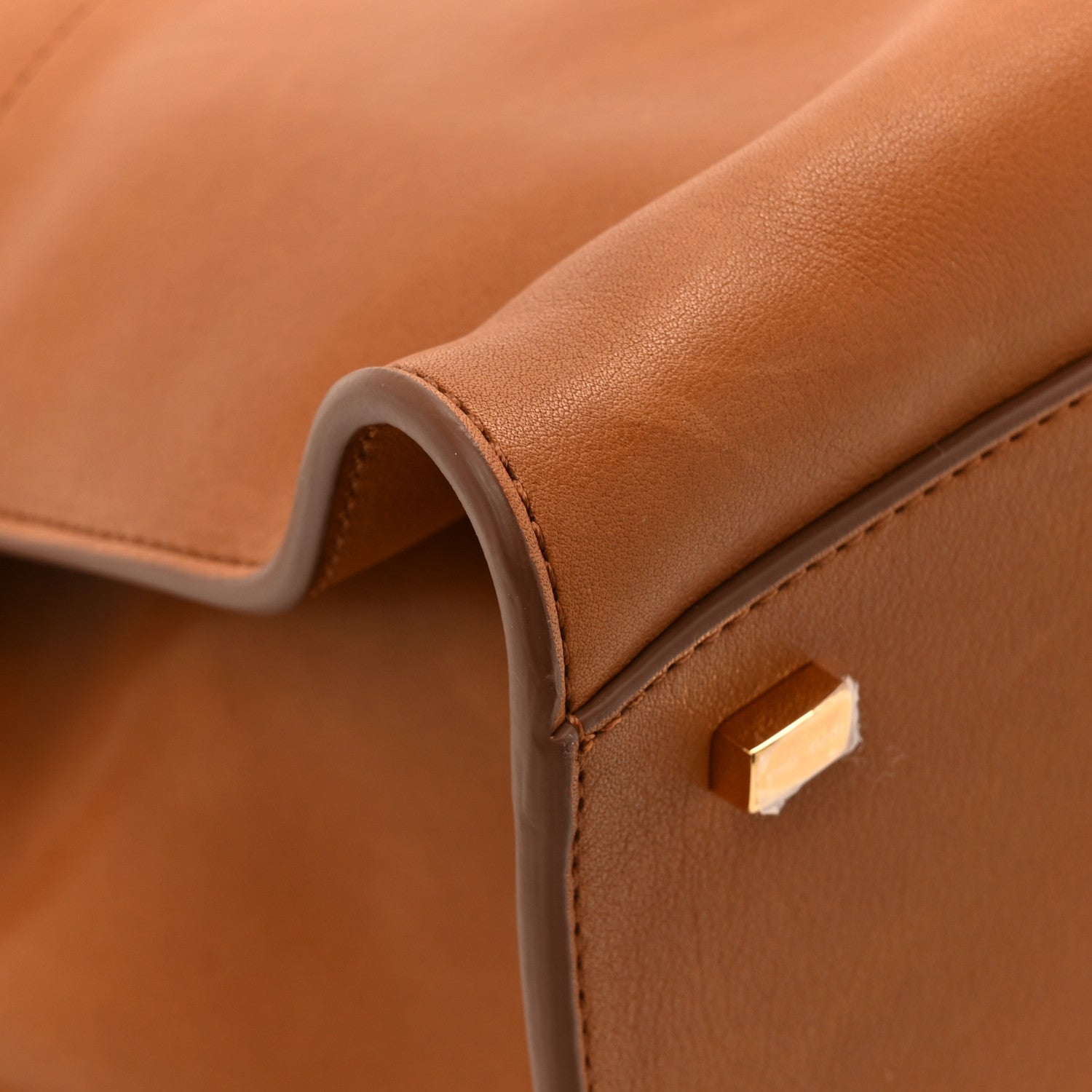 The Row Polished Saddle Calfskin Soft Margaux 12 Cuir 11 of 13