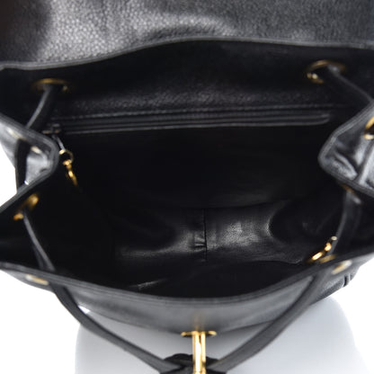 Chanel Caviar CC Backpack Black 5 of 13
