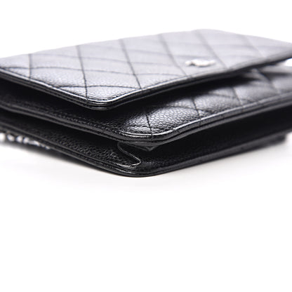Chanel Caviar Quilted Wallet On Chain WOC Black 8 of 11