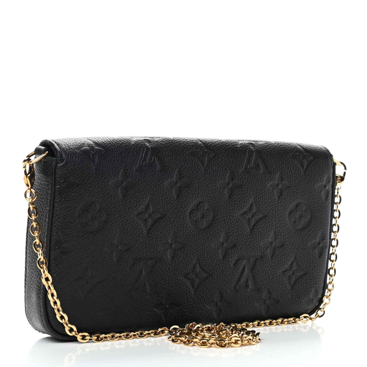 Louis Vuitton Empreinte Pochette Felicie Chain Wallet Black 4 of 10