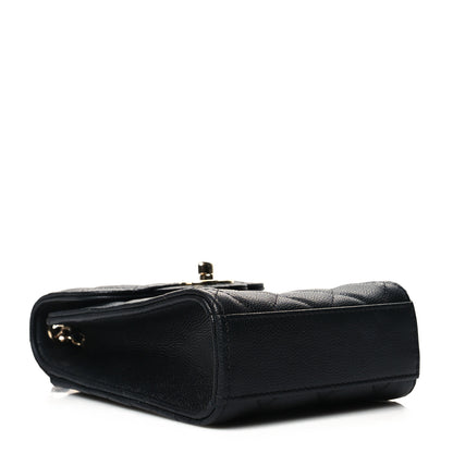 Chanel Caviar Quilted Classic Phone Holder Black 4 of 11