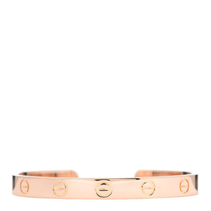 Cartier 18K Pink Gold LOVE Cuff Bracelet 16 1 of 4