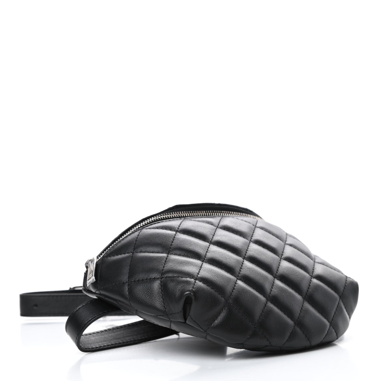 Chanel Lambskin Quilted Waist Belt Bag Black 4 of 10