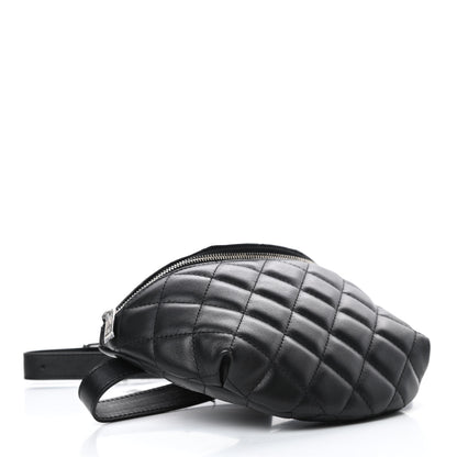 Chanel Lambskin Quilted Waist Belt Bag Black 4 of 10