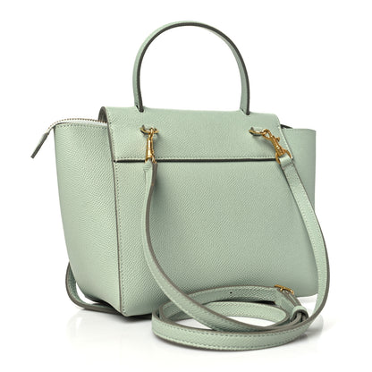 Celine Grained Calfskin Nano Belt Bag Pastel Green 3 of 10