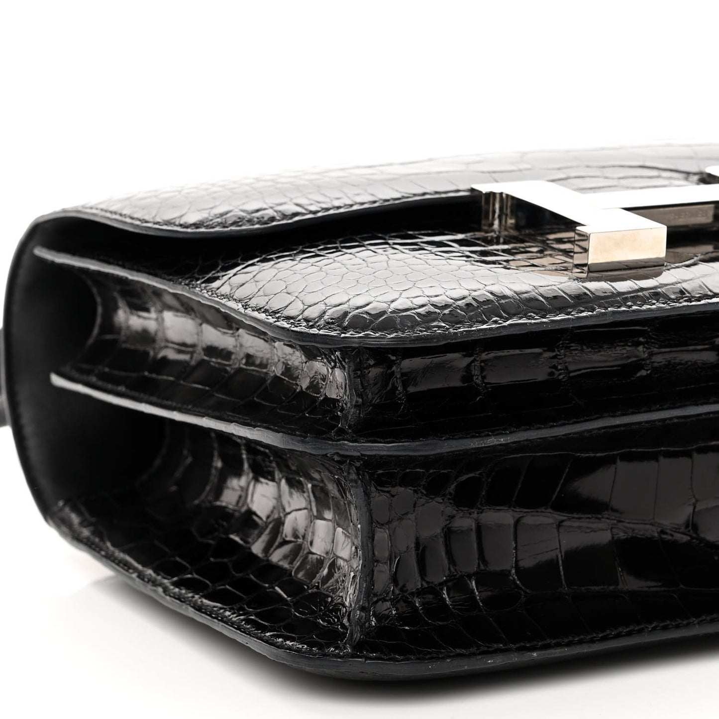 Shiny Alligator Constance 24 Black